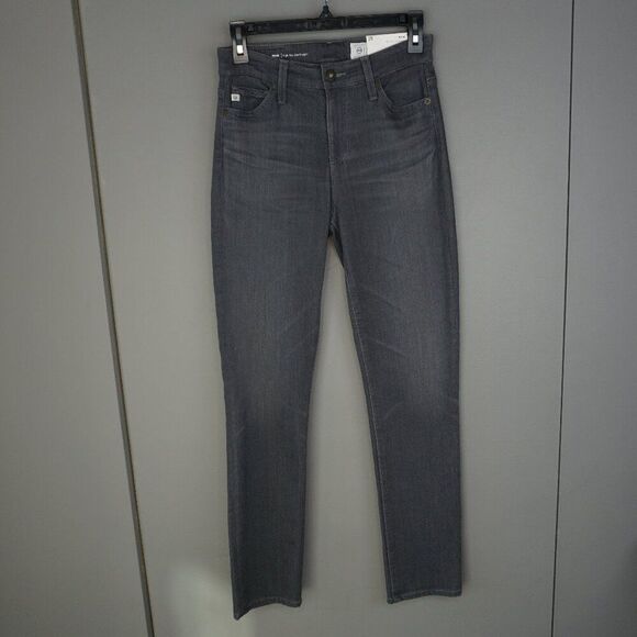 New Adriano Goldschmied Mari High Rise Slim Straight Jeans in Smoky Dust sz 25 - Picture 2 of 15
